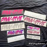 PINK STYLE - Logo - Medium Sticker