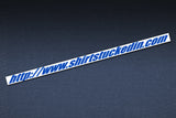 SHIRTSTUCKEDIN URL WEBSITE STICKER - Blue Reflective