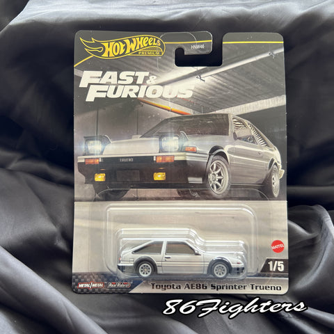 Hot Wheels Premium - FAST & FURIOUS Toyota AE86 Sprinter Trueno