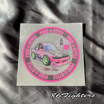 PINK STYLE - Beauty Silvia Round Sticker