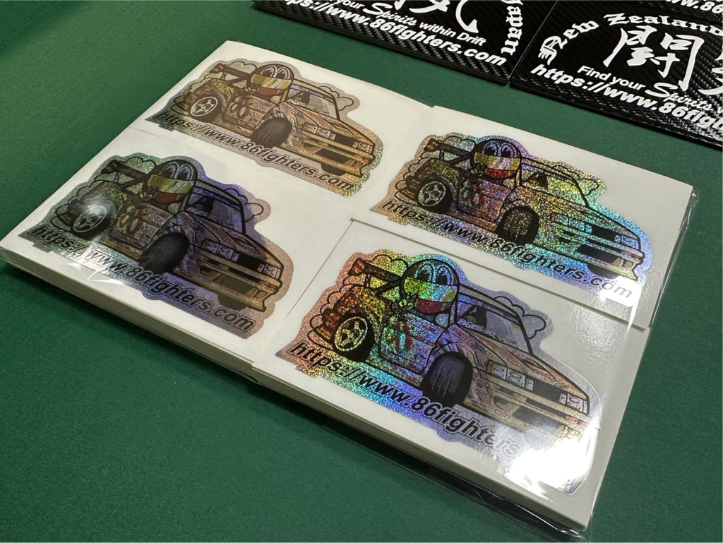 86 Number Sticker 86Fighters - SR86 Sparkle Sticker – 86 Fighters