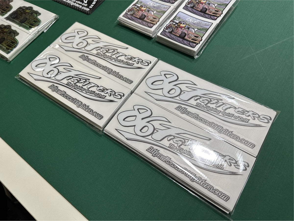 86FIGHTERS NEW LOGO MEDIUM STICKER – 86 Fighters
