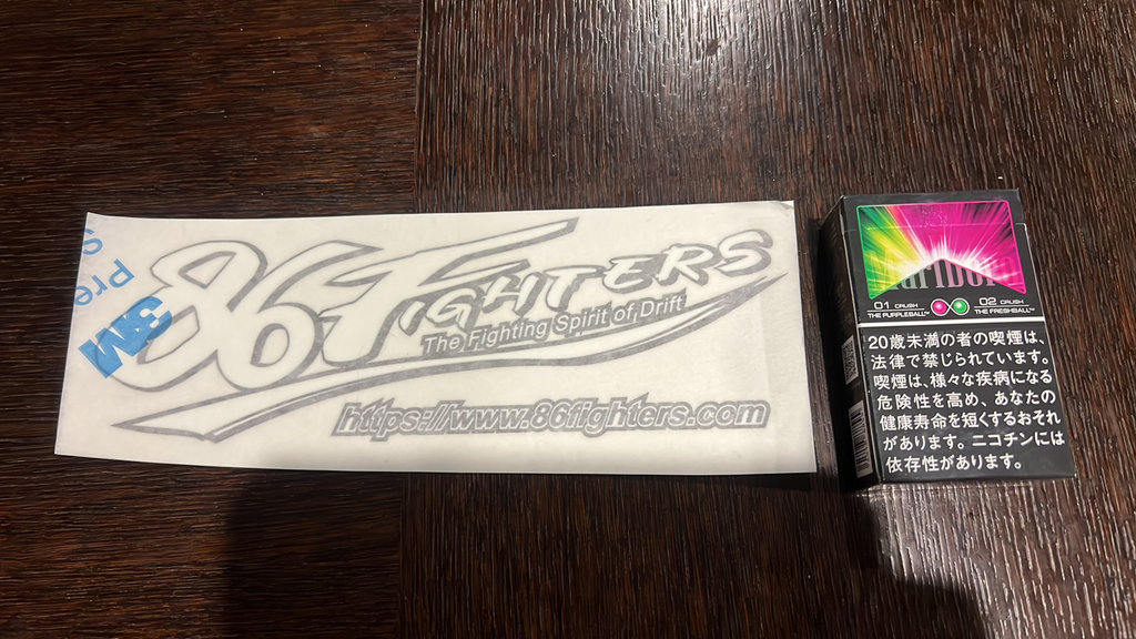 86FIGHTERS NEW LOGO MEDIUM STICKER – 86 Fighters