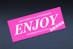 SHIRTSTUCKEDIN ENJOY SIMPLE CLUB STICKER