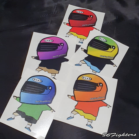 86FIGHTERS - FIGHTING SPIRITS CRAYON PIN CHAN CHARACTER STICKER
