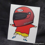 86FIGHTERS - FIGHTING SPIRITS CRAYON PIN CHAN CHARACTER STICKER