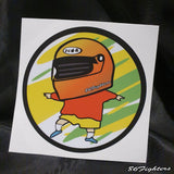 86FIGHTERS - FIGHTING SPIRITS CRAYON PIN CHAN STICKER