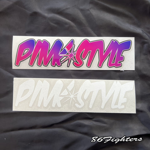 PINK STYLE - Logo - Medium Sticker