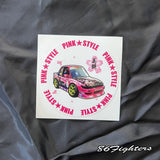 PINK STYLE - Beauty Silvia Round Sticker